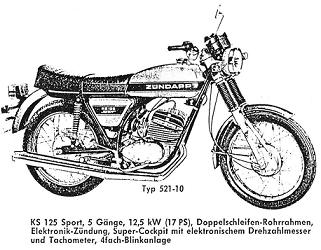 Datenblatt Typ 521-10 KS 125 Sport